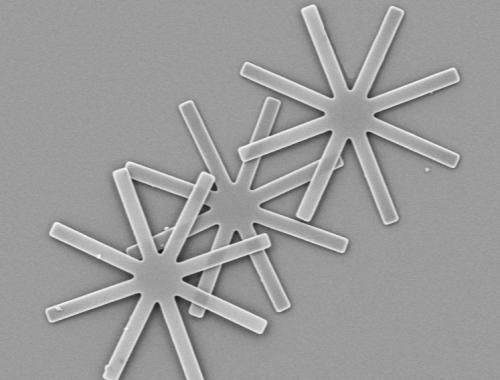 Chip de silicio en forma de estrella