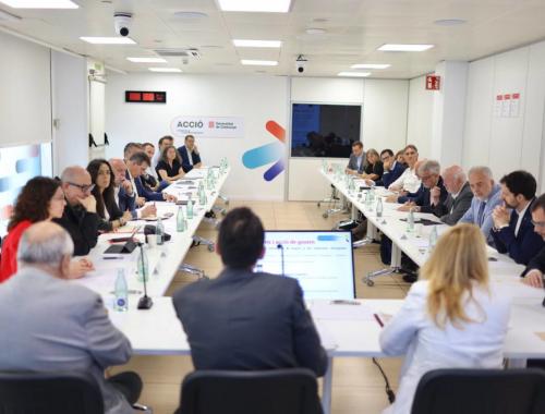 Assistents a la Primera reunió de l'Aliança de Semiconductors i Xips de Catalunya amb Luis Fonseca